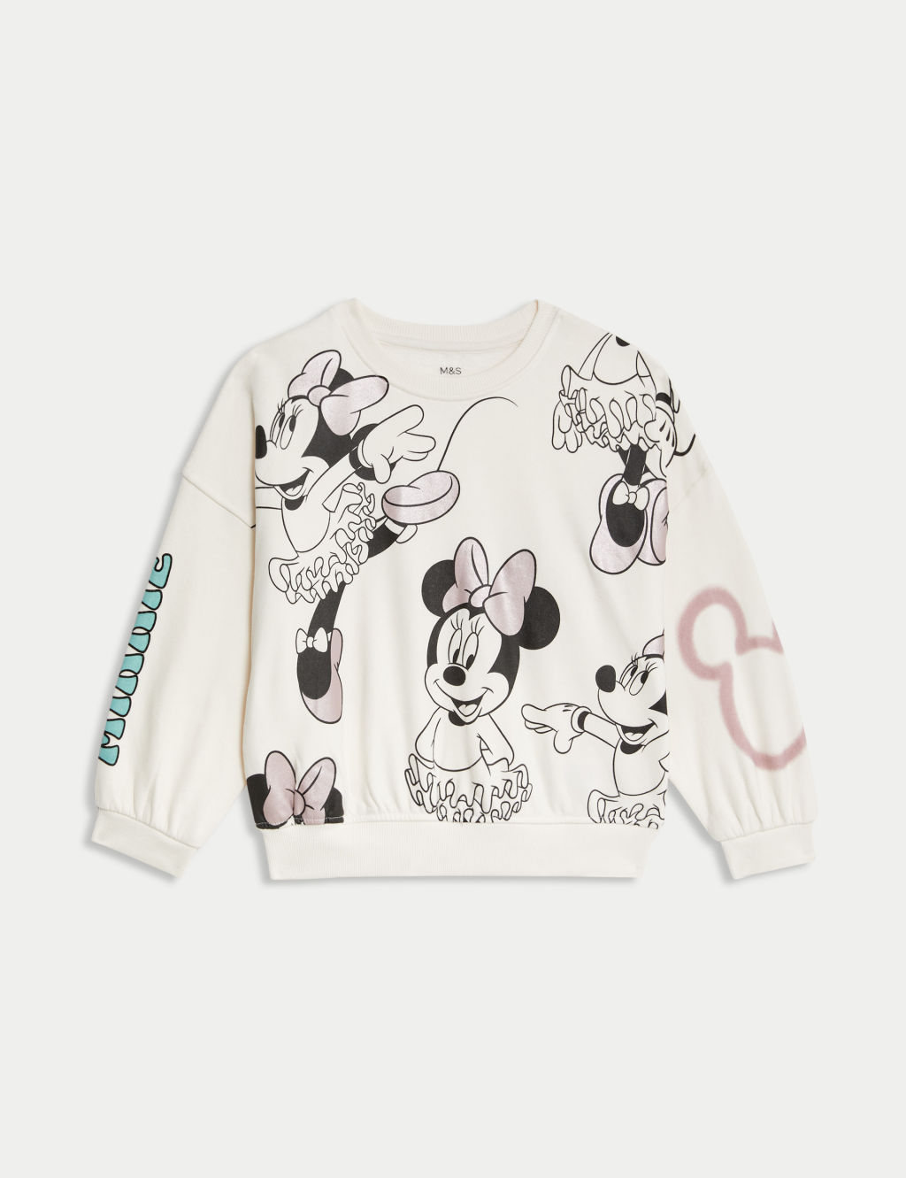 Cotton Rich Minnie Mouse Sweatshirt (1-8 Yrs)
