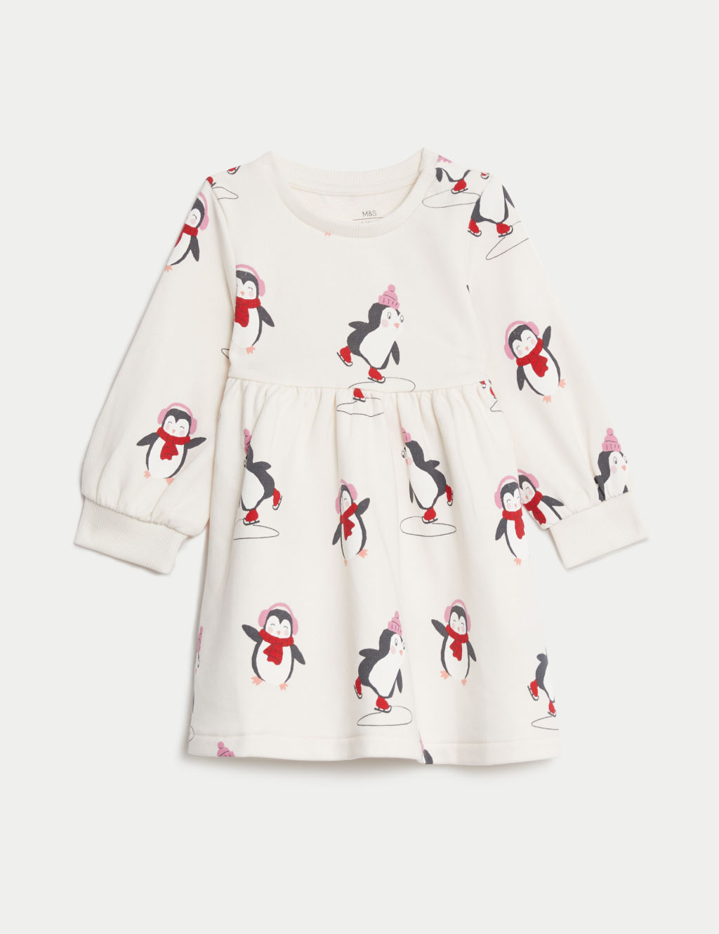 Cotton Rich Penguin Dress (0-3 Yrs)