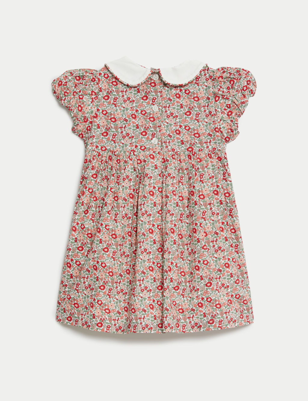 Pure Cotton Ditsy Floral Dress (0-3 Yrs) 2 of 5