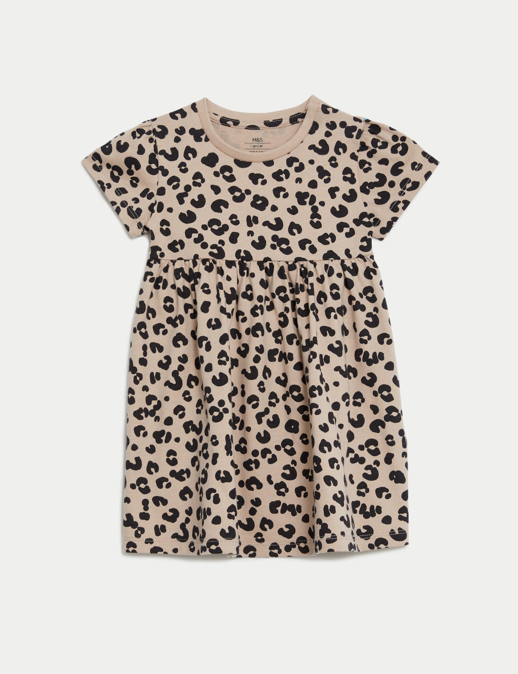 Pure Cotton Animal Print Dress (0-3 Yrs)
