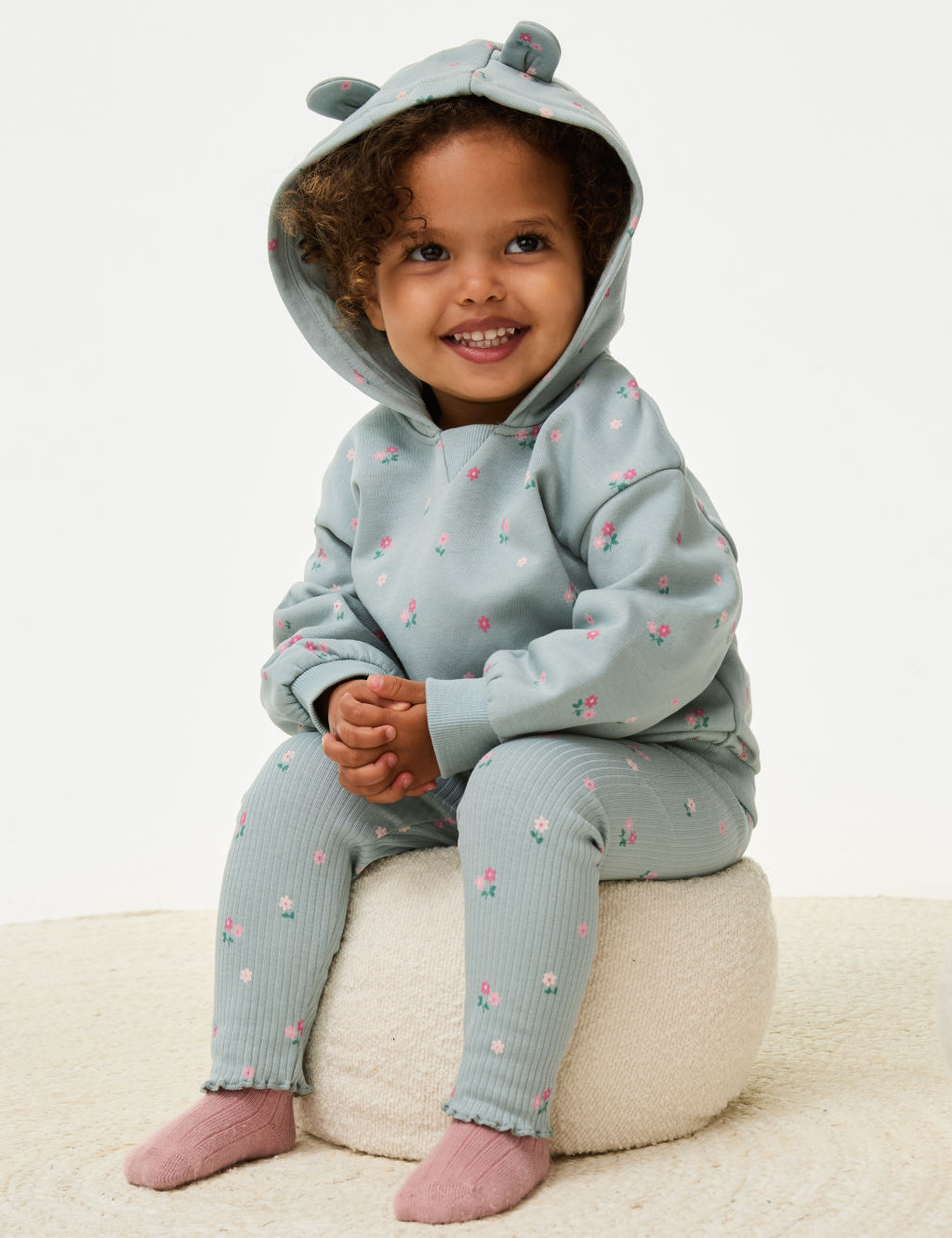 2pc Cotton Rich Ditsy Floral Outfit (0-3 Yrs)