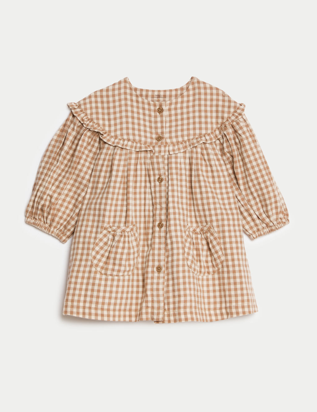 Pure Cotton Gingham Dress (0-8 Yrs)