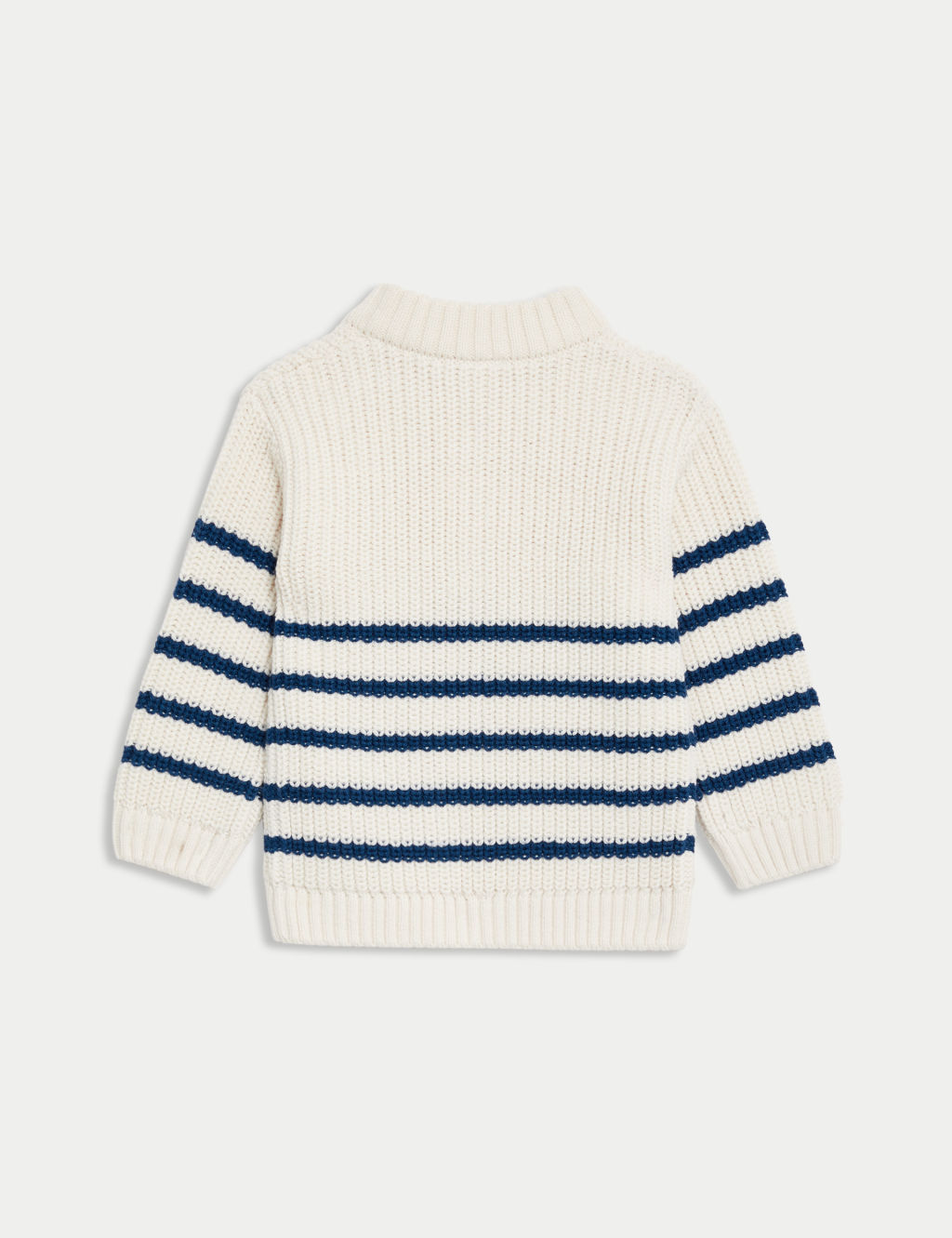 Knitted Striped Zip Jumper (0-3 Yrs) 1 of 3