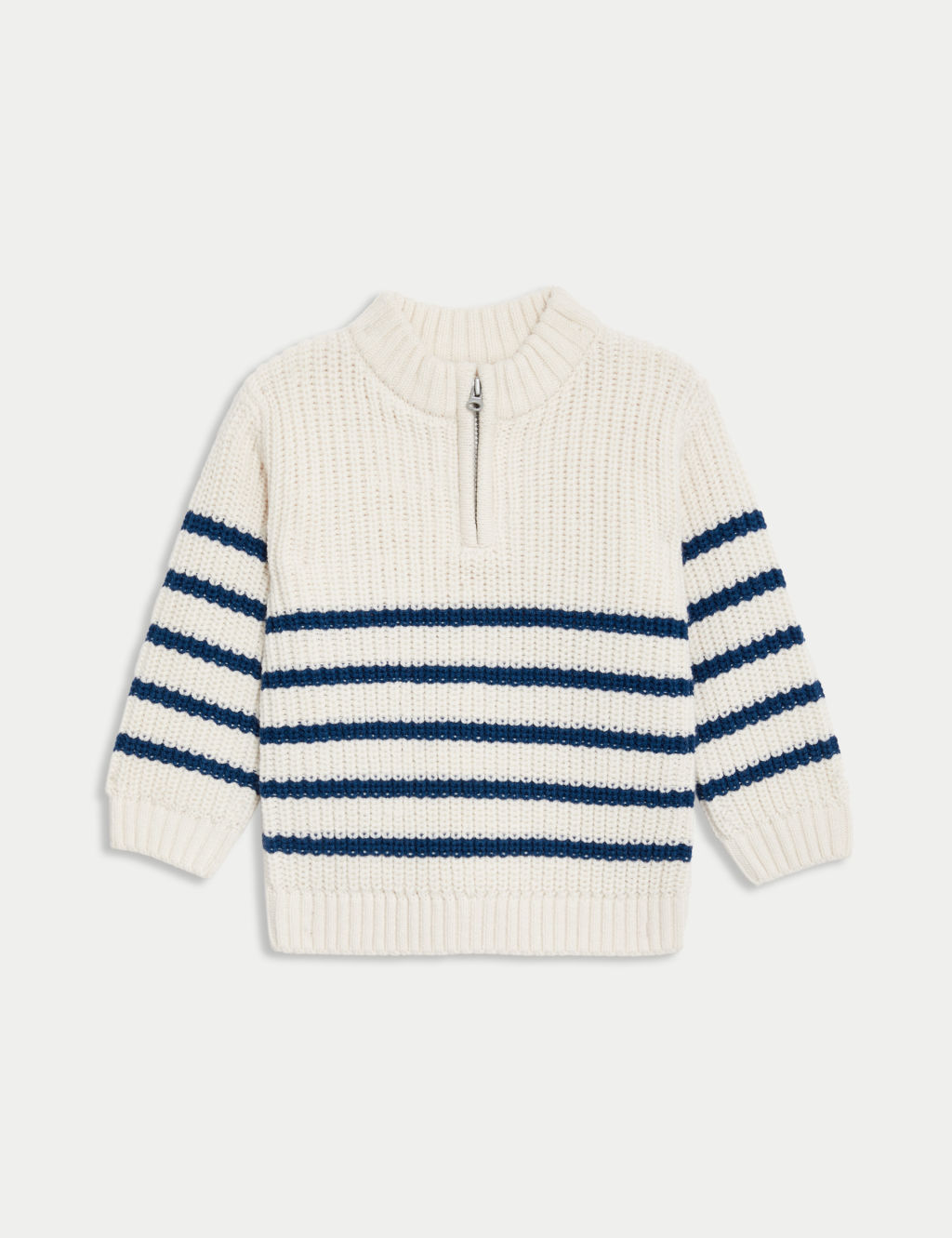 Knitted Striped Zip Jumper (0-3 Yrs) 3 of 3