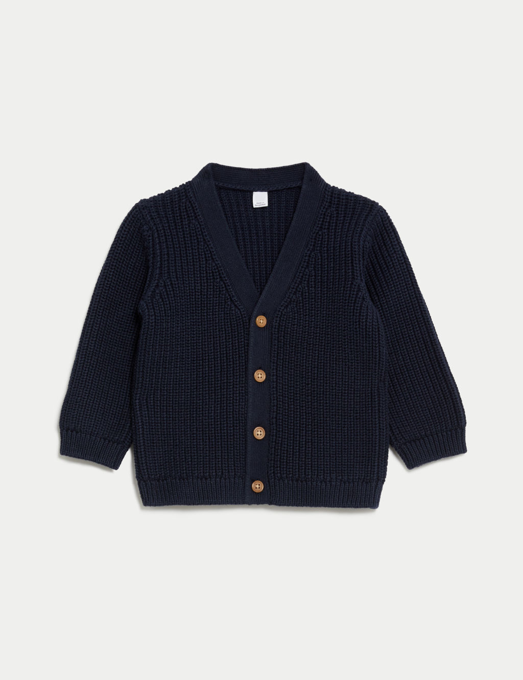 Pure Cotton Chunky Knitted Cardigan (0-3 Yrs)