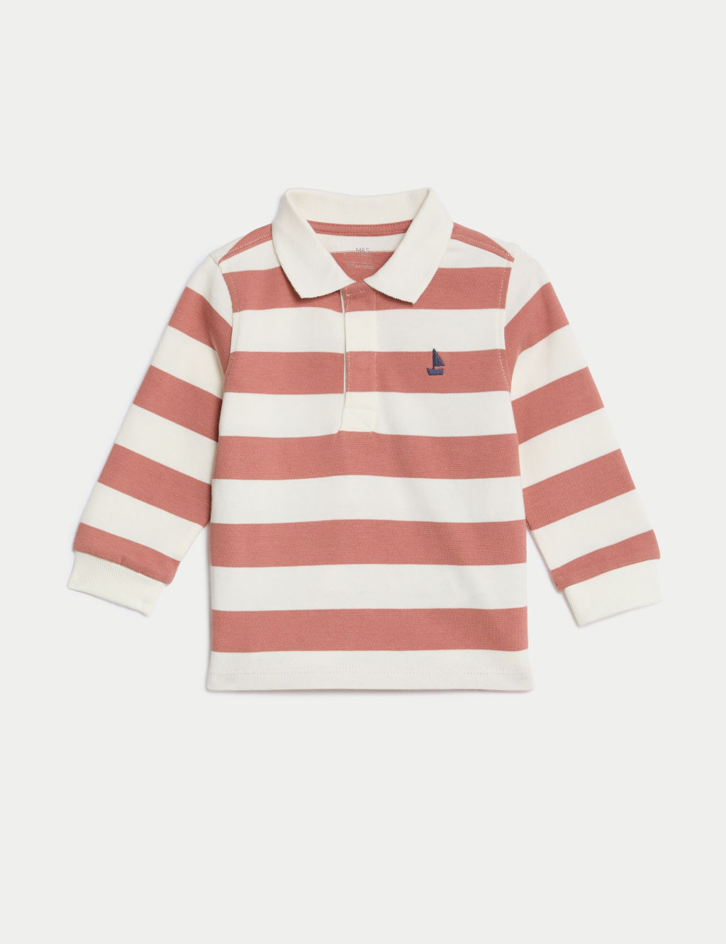 Pure Cotton Striped Rugby Shirt (0-3 Yrs)