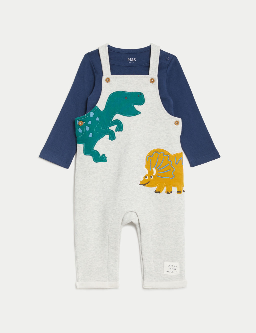 2pc Cotton Rich Dinosaur Outfit (0-3 Yrs) 3 of 6