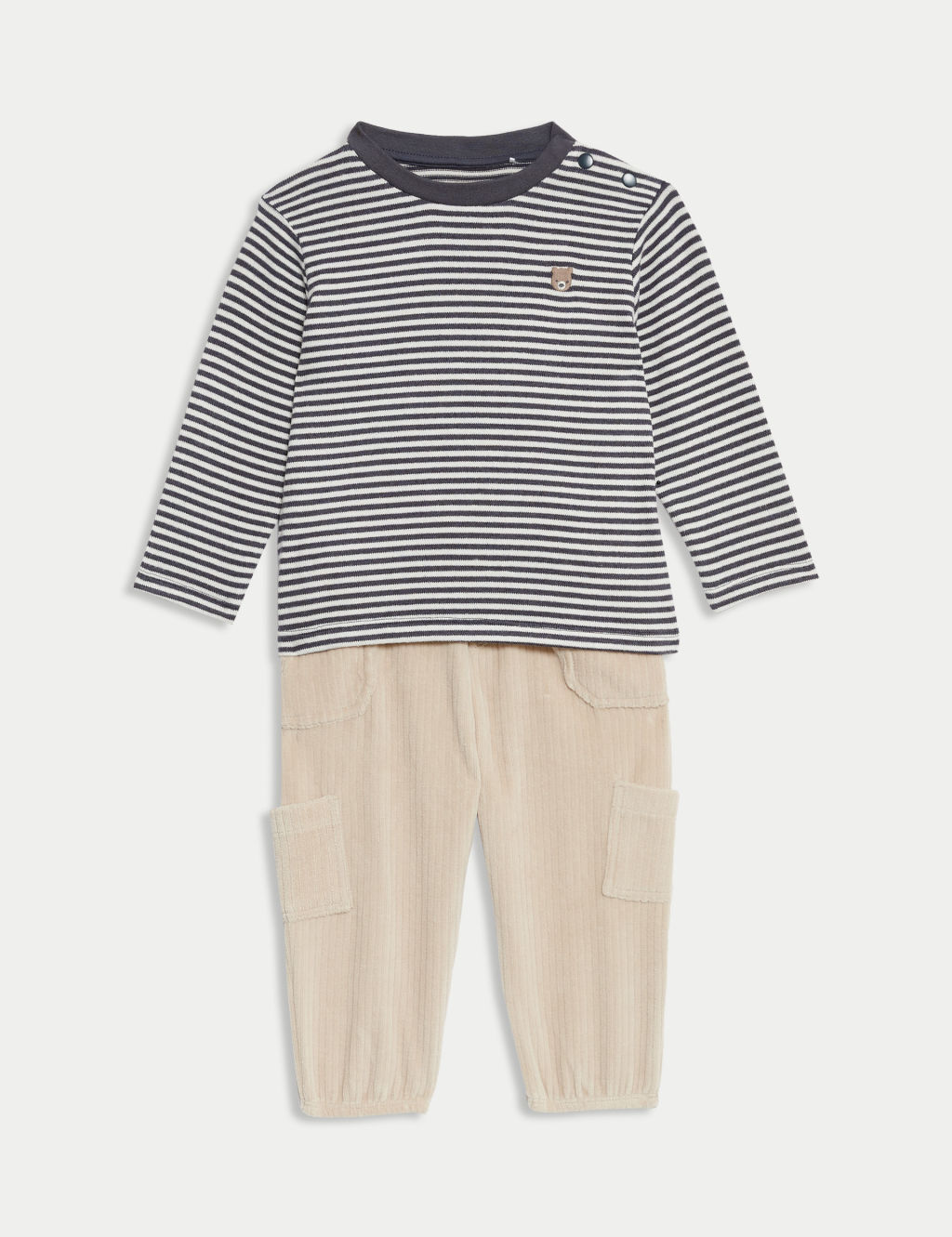 2pc Striped Outfit (0-3 Yrs)
