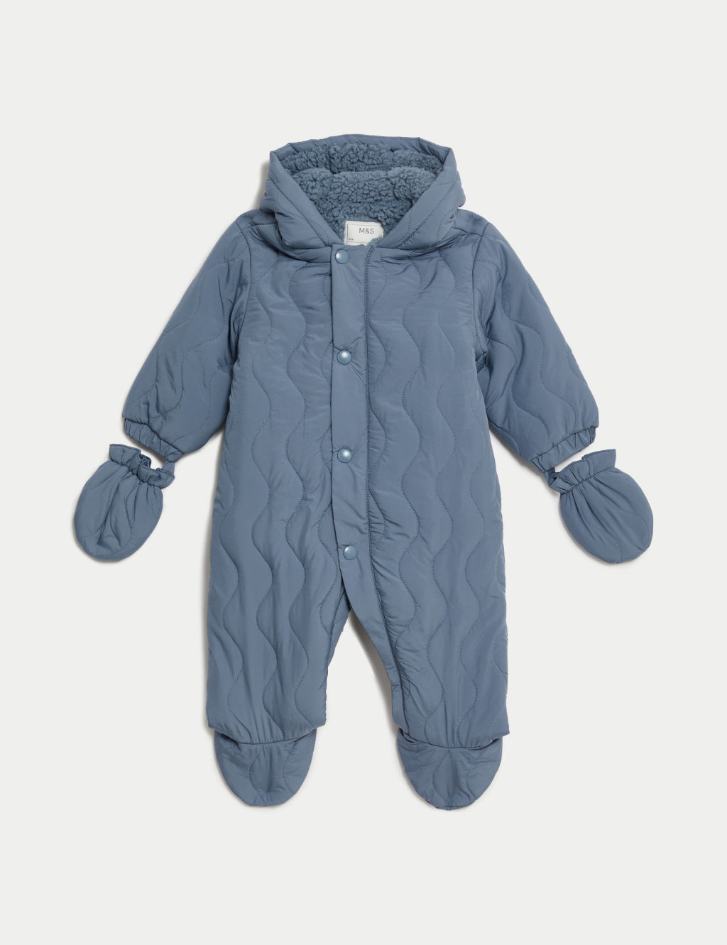 Padded Hooded Snowsuit (03 Yrs) M&S Collection M&S