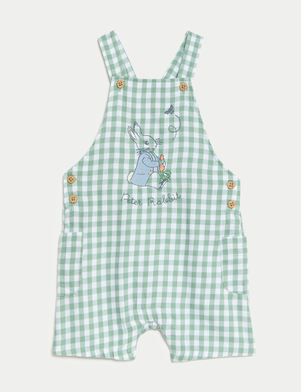 3pc Pure Cotton Peter Rabbit™ Gingham Outfit (0-3 Yrs) 7 of 9