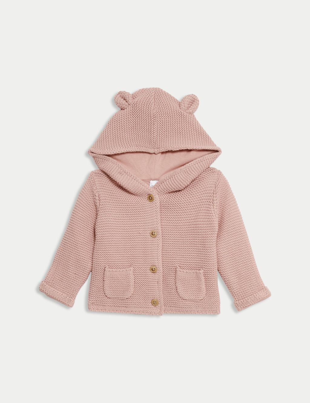 Pure Cotton Hooded Cardigan (7lbs-3 Yrs)