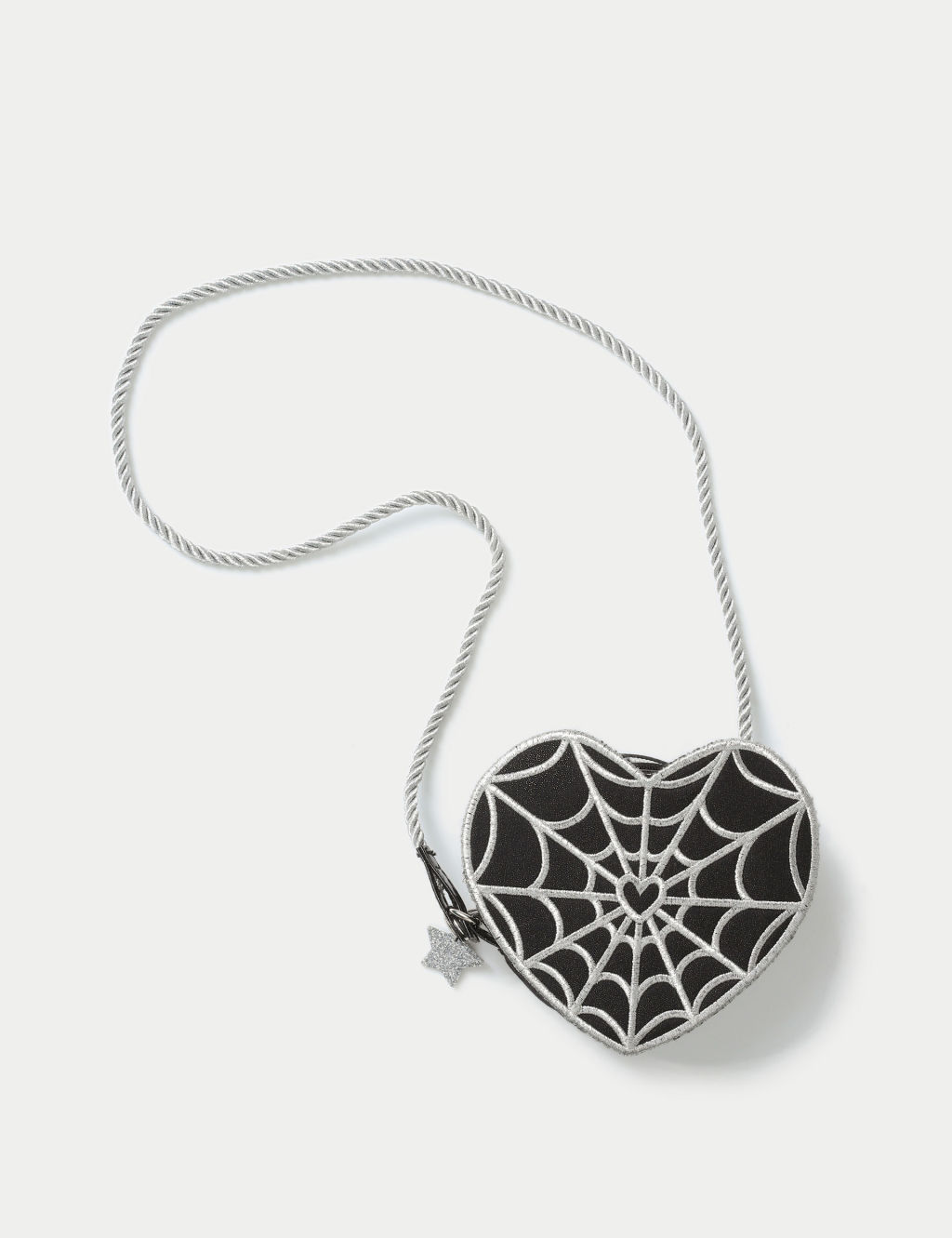 Halloween Cobweb Heart Crossbody Bag