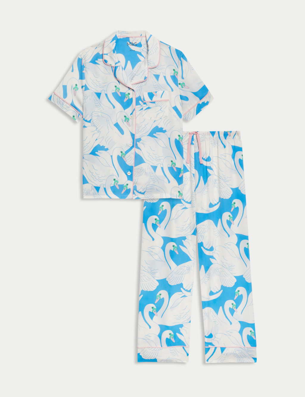 Satin Swan Pyjamas (1-16 Yrs)