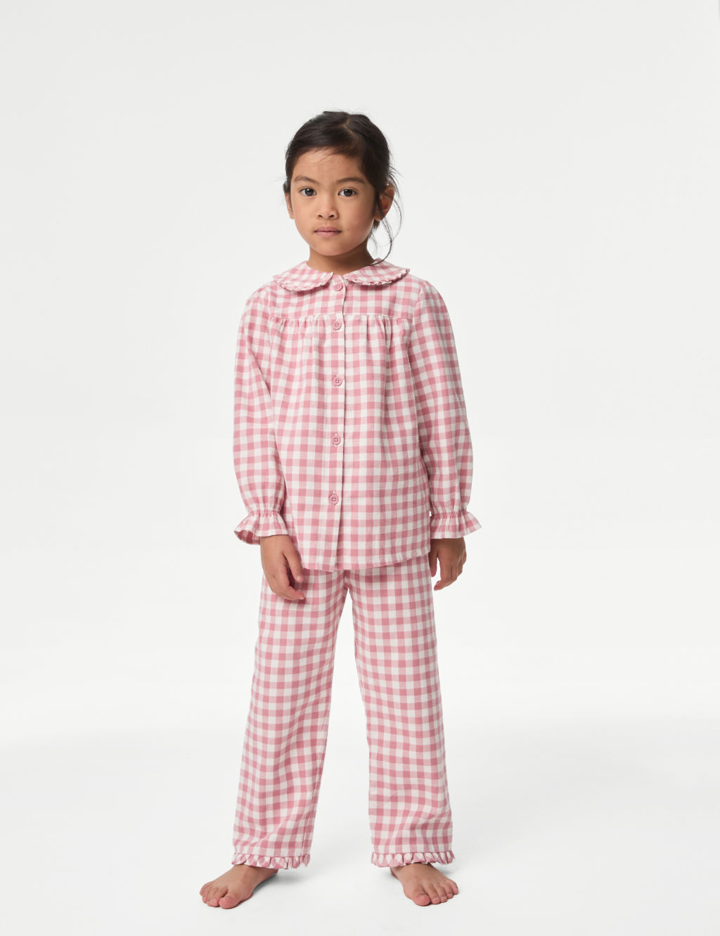 Pure Cotton Checked Pyjamas (1-8 Yrs)