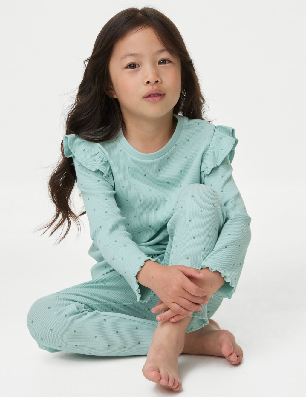 Cotton Rich Heart Pyjamas (1-8 Yrs)