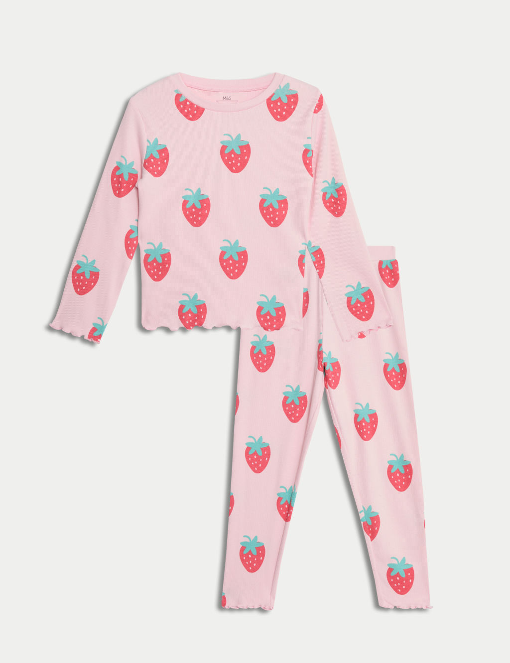 Pure Cotton Strawberry Pyjamas (12 Mths-8 Yrs)