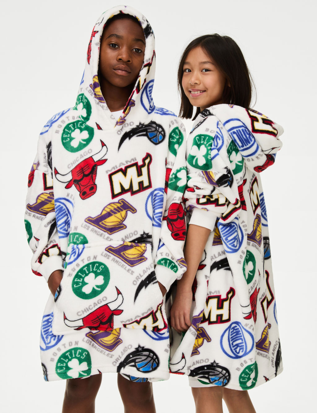 NBA Multi Team Fleece Hoodie (7-16 Yrs)