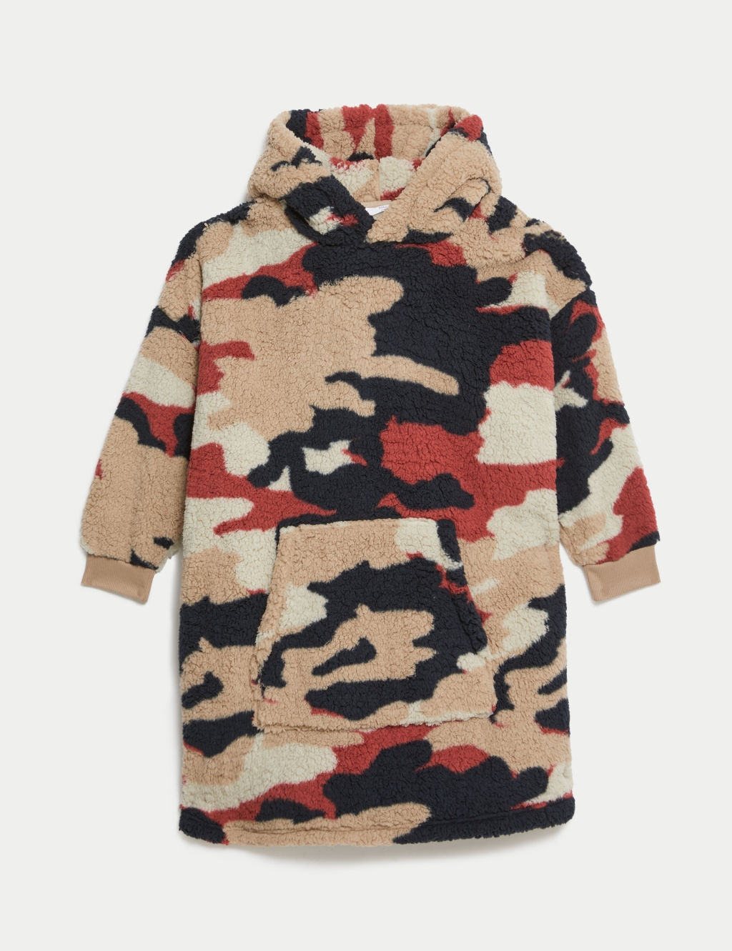 Camouflage Borg Oversized Hoodie (3-16 Yrs)