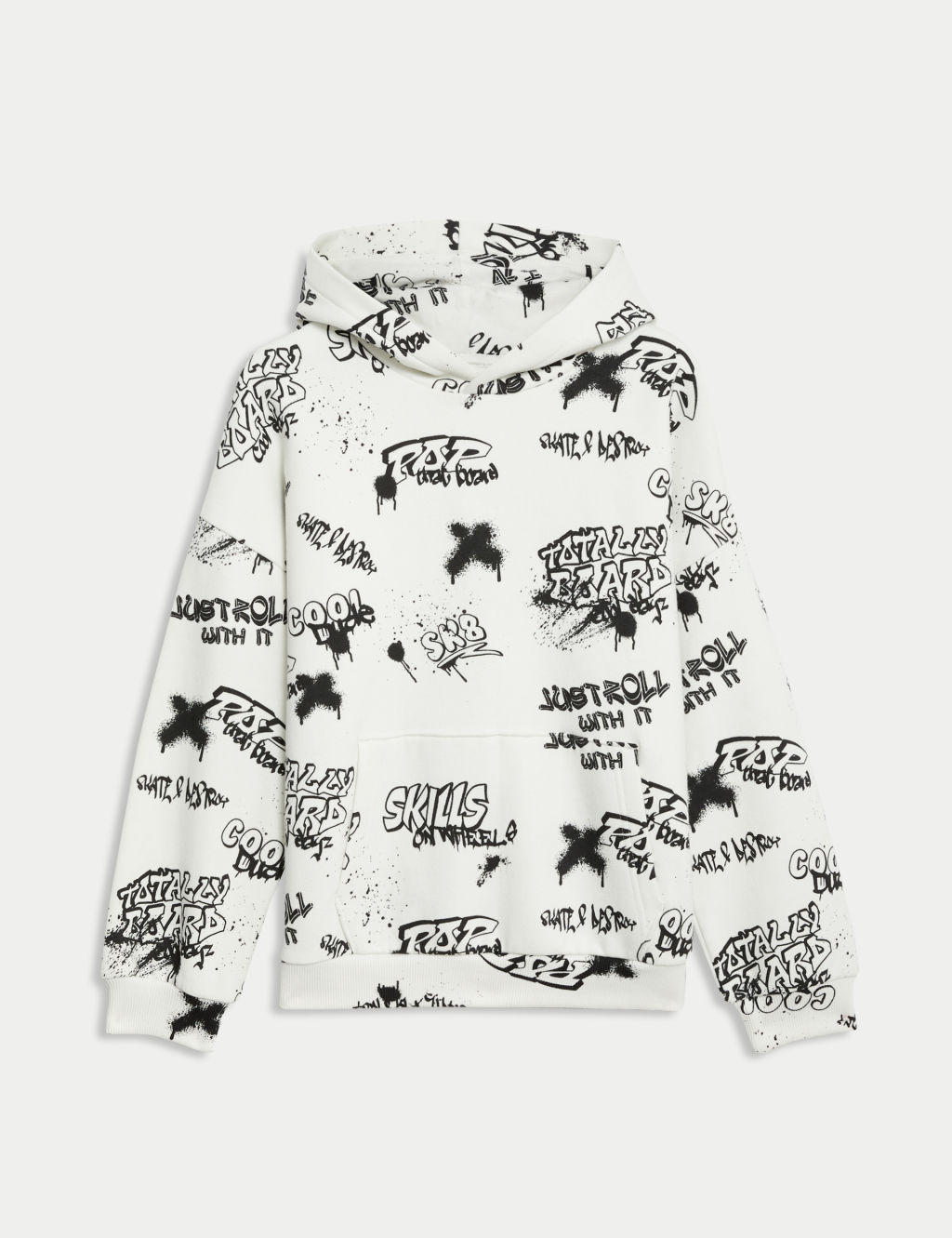 Cotton Rich Graffiti Print Hoodie (6-16 Yrs)