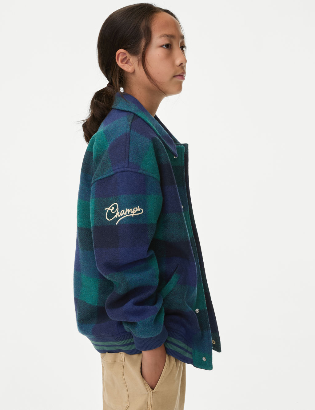 Checked Bomber (6-16 Yrs)
