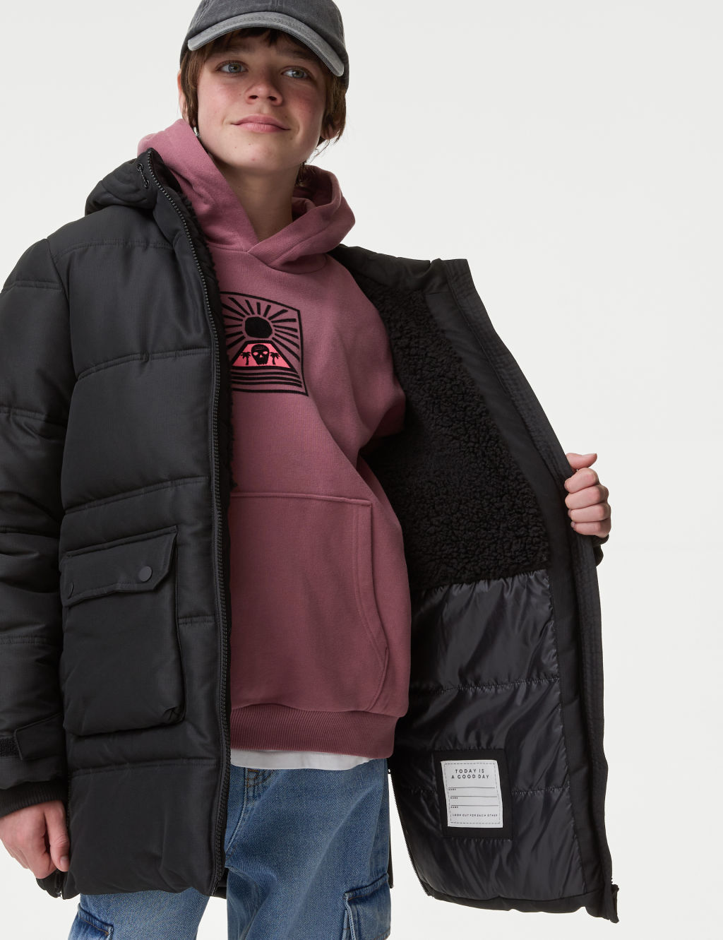 Stormwear™ Longline Padded Coat (6-16 Yrs) 4 of 8