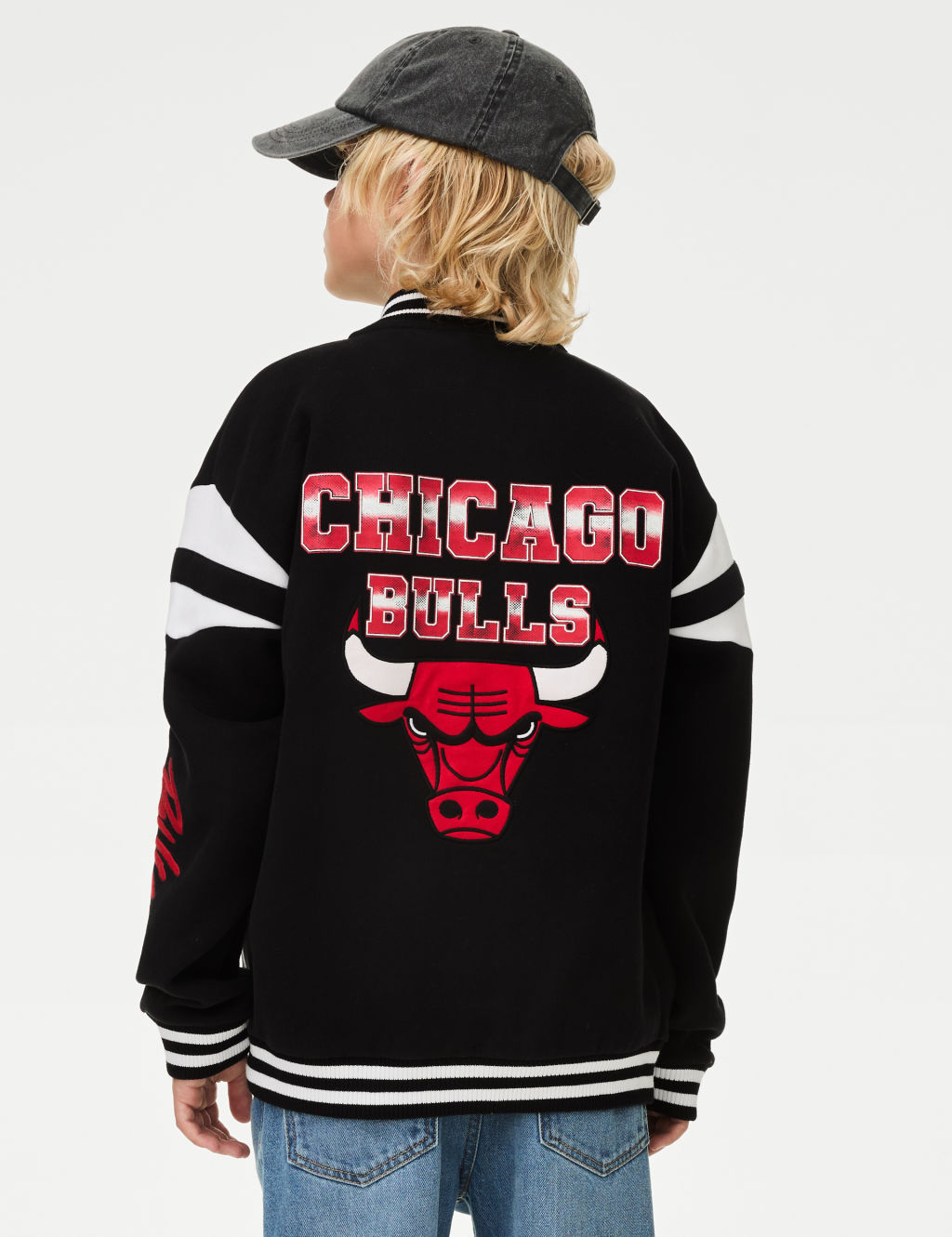 NBA Cotton Rich Chicago Bulls Bomber (6-16 Yrs) 7 of 7