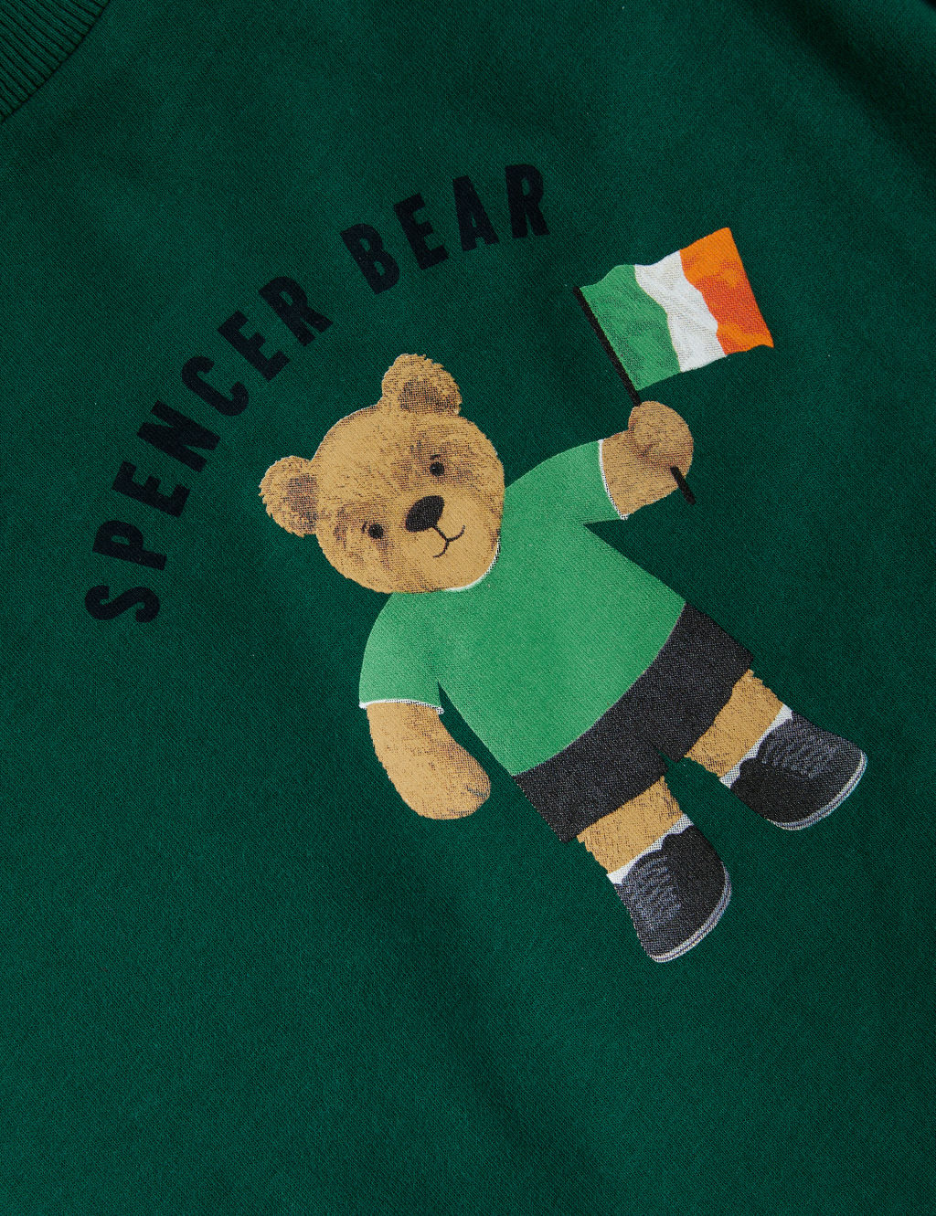 Pure Cotton Spencer Bear™ Ireland T-Shirt (2-7 Yrs) 1 of 3