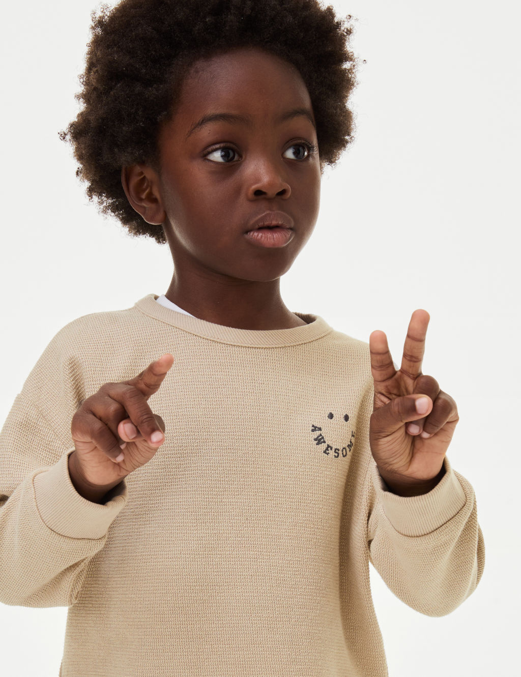 Cotton Rich Textured Top (2-8 Yrs)