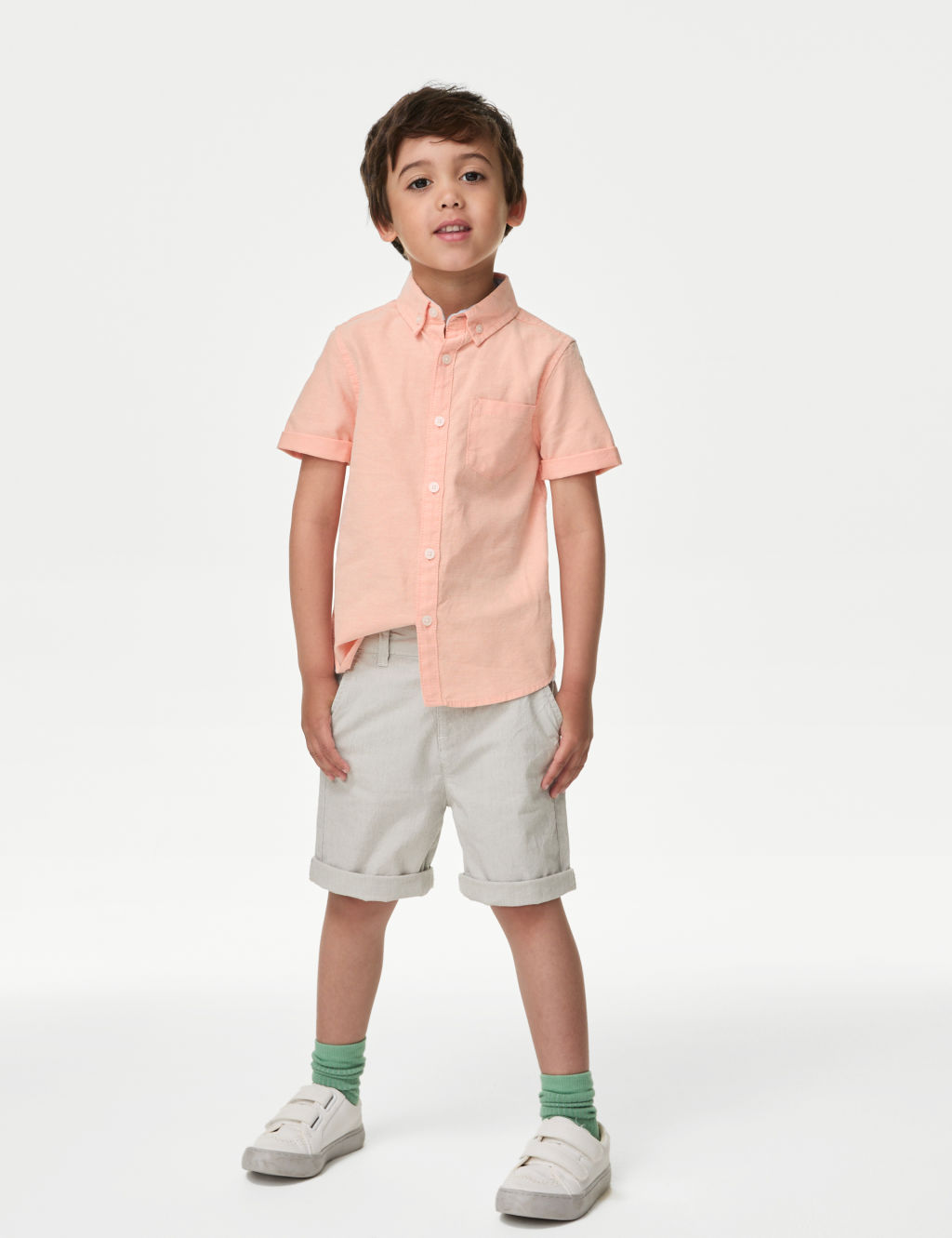 Cotton Rich Striped Chino Shorts (2-8 Yrs)