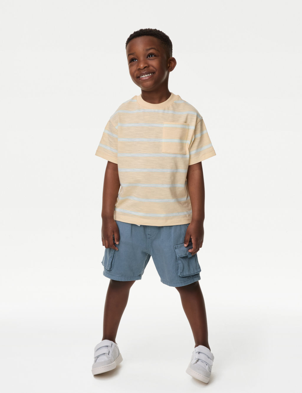 Pure Cotton Cargo Shorts (2-8 Yrs)