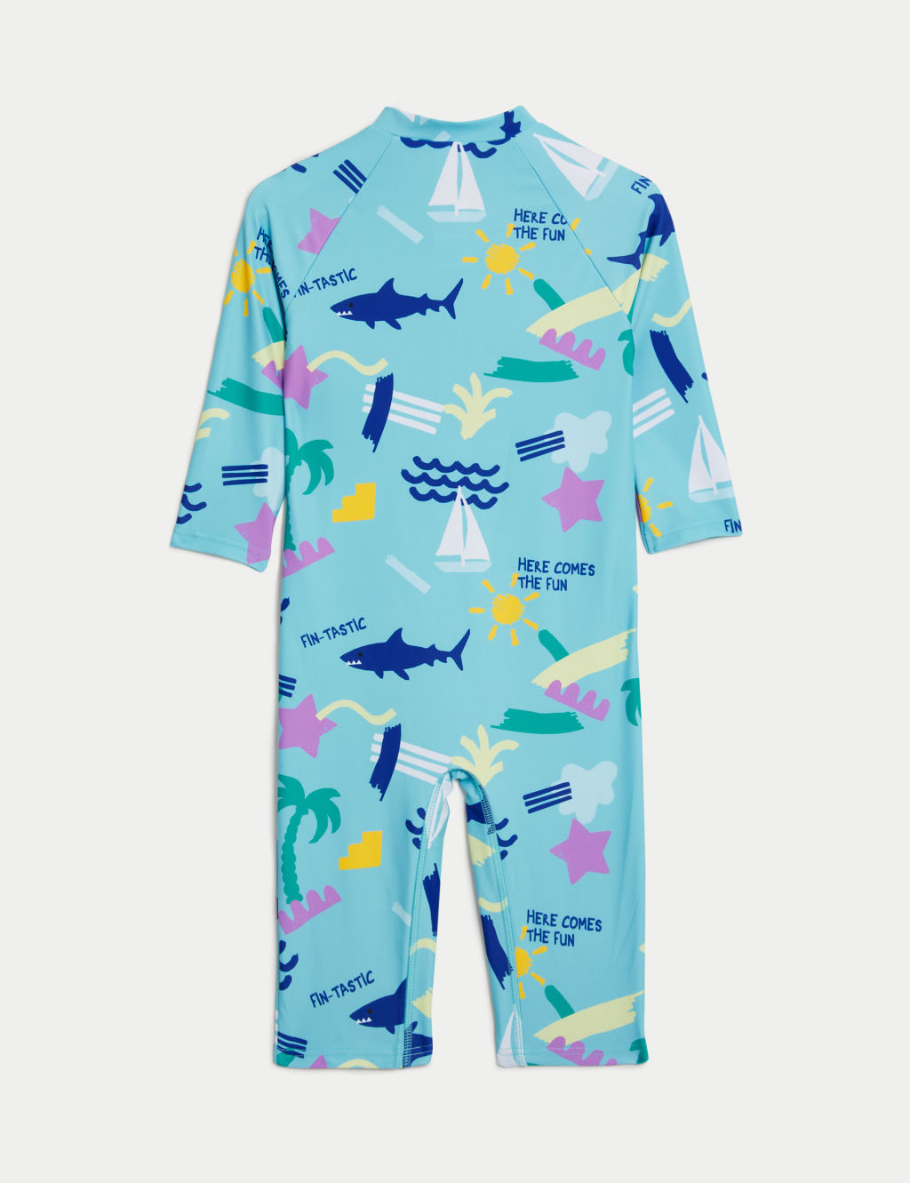Beach Graphic All In One Swimsuit (2-8 Yrs) 2 of 4