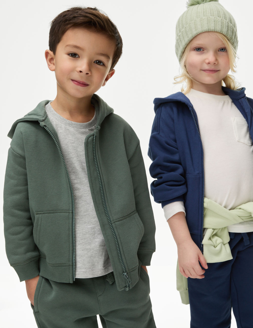 Cotton Rich Zip Hoodie (2-8 Yrs)