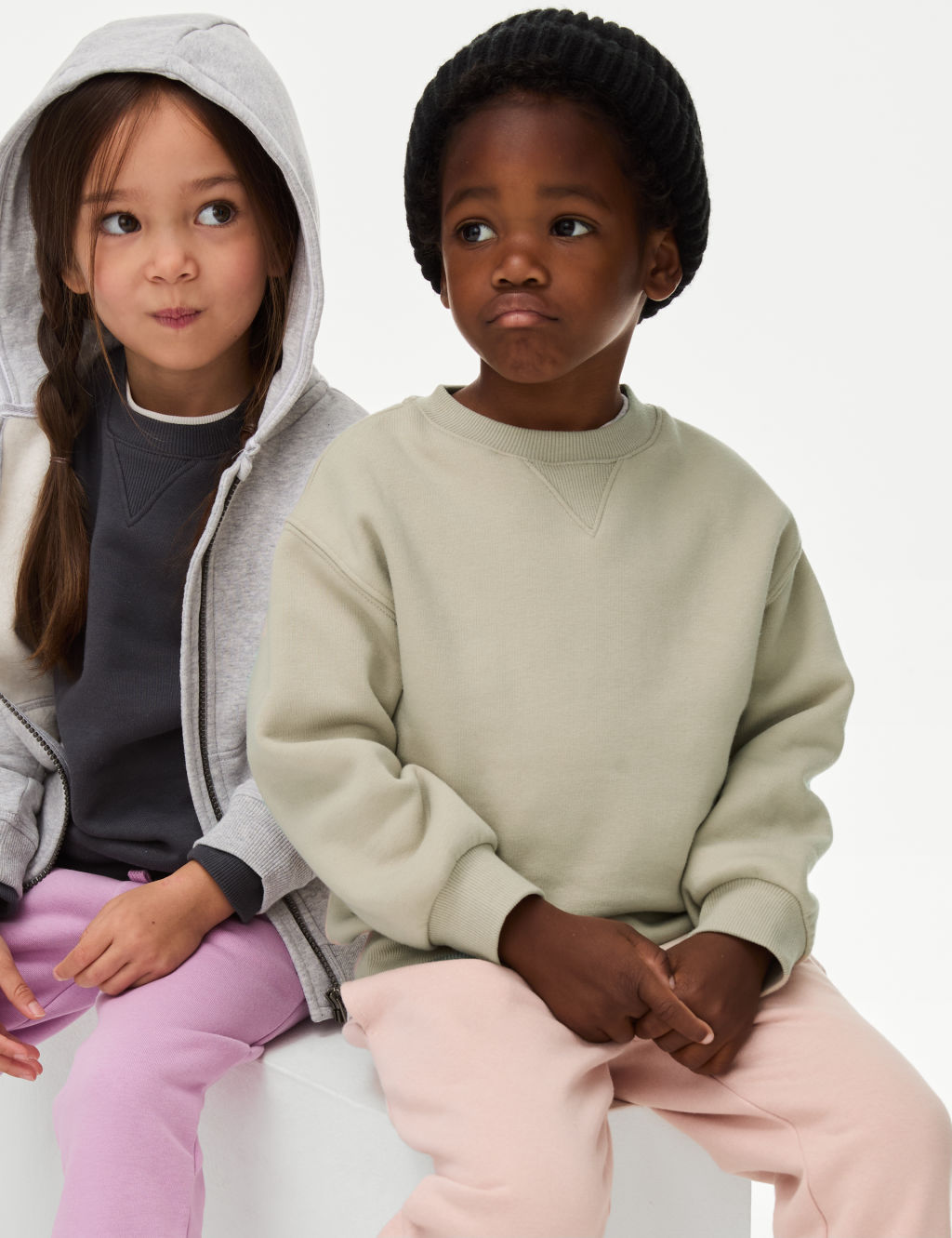 Cotton Rich Plain Sweatshirt (2-8 Yrs)