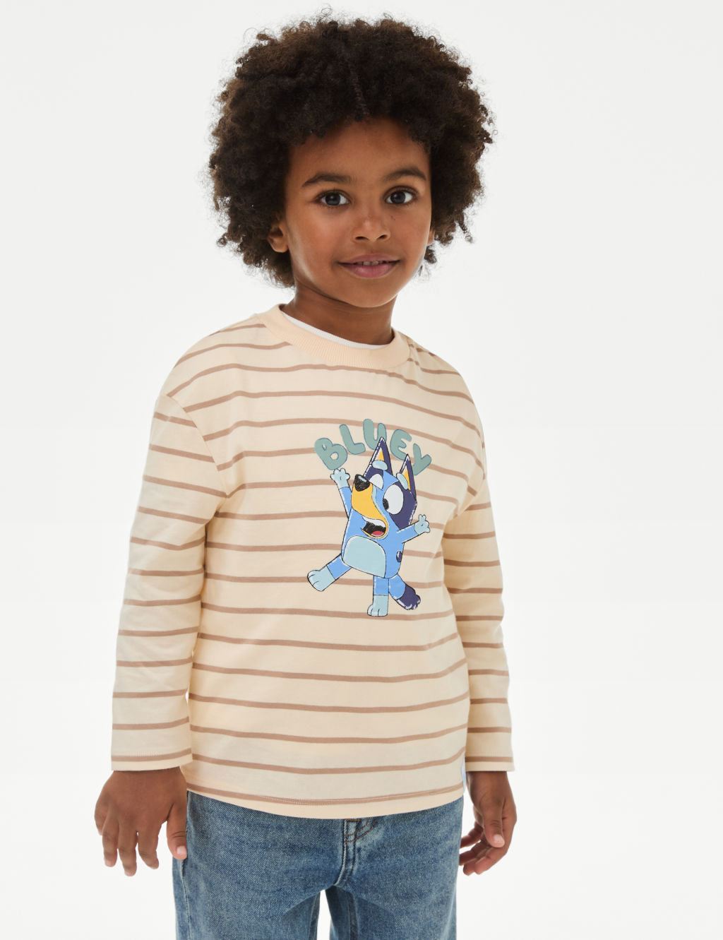 Pure Cotton Striped Bluey™ Top (2-8 Yrs)