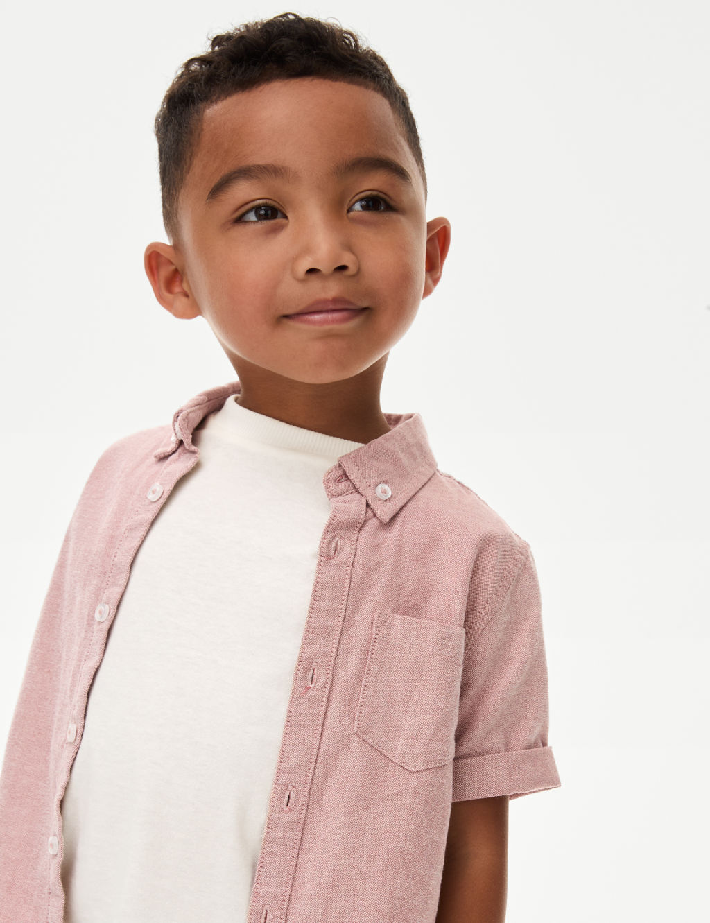 Pure Cotton Oxford Shirt & T-Shirt Set (2-8 Yrs)