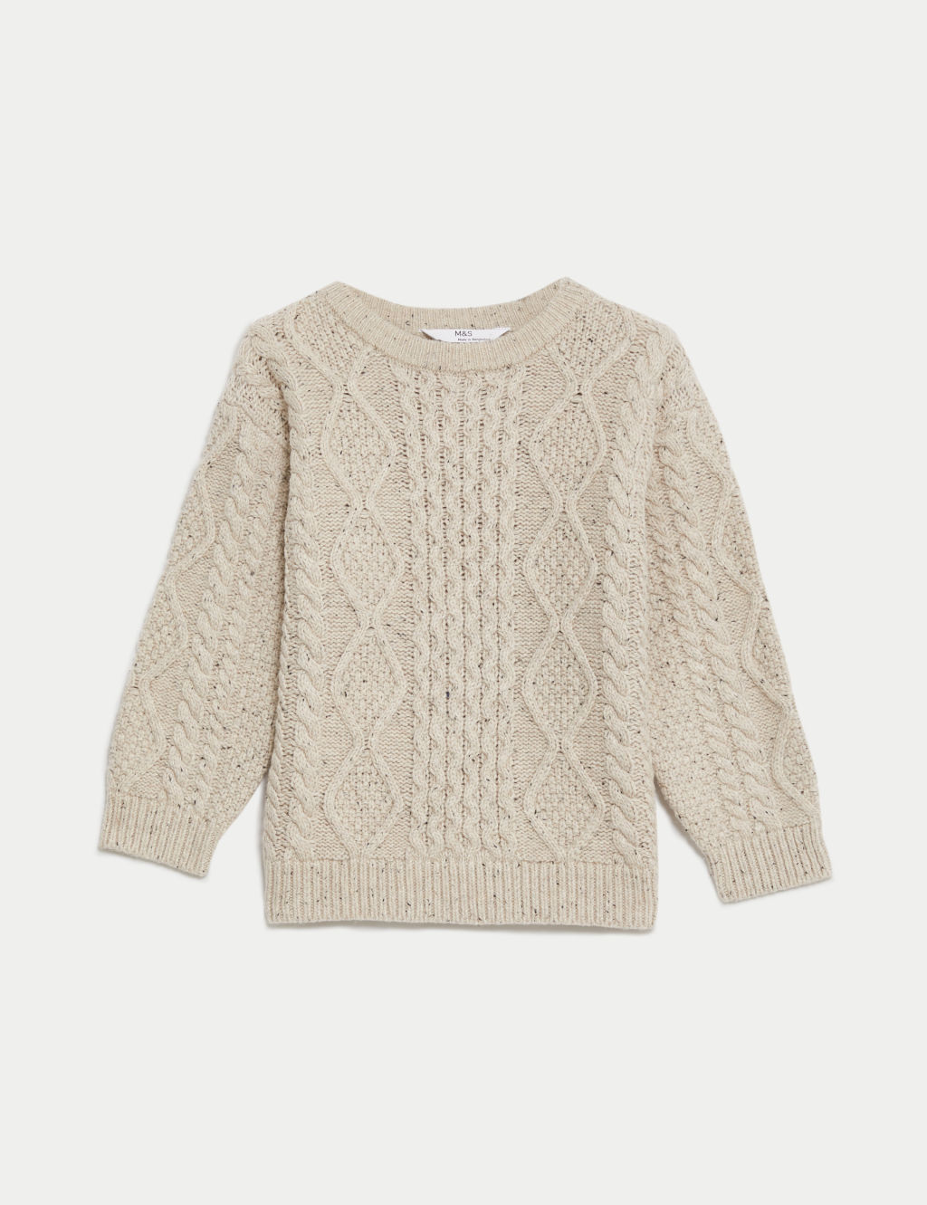 Cotton Rich Textured Jumper (1-8 Yrs) 1 of 6