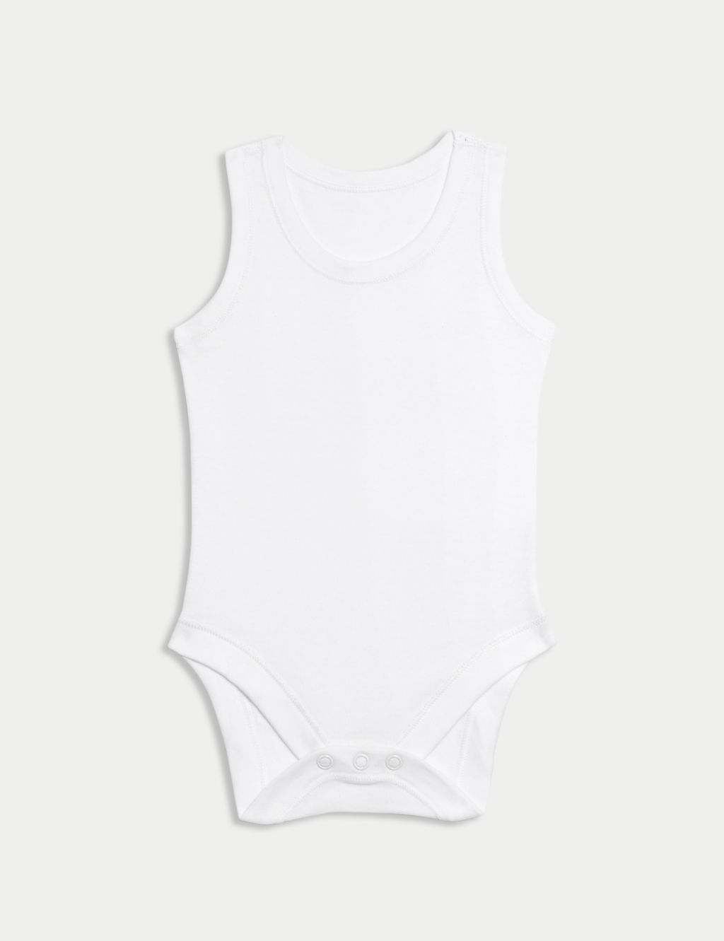 7pk Pure Cotton Sleeveless Bodysuits (5lbs-3 Yrs) 1 of 5