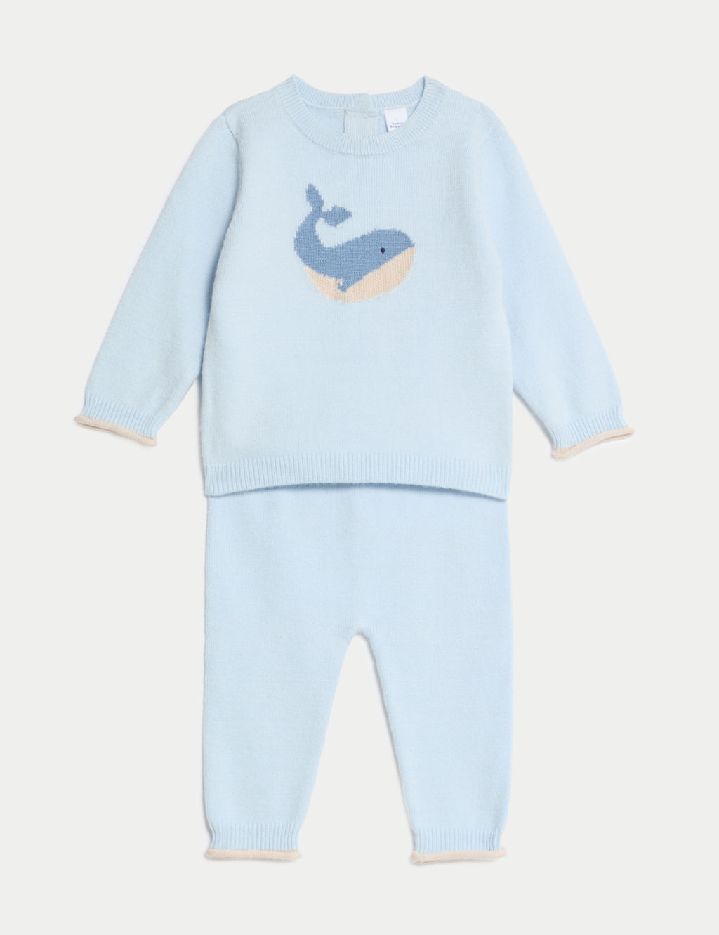 2pc Whale Knitted Outfit (7lbs-1 Yrs)