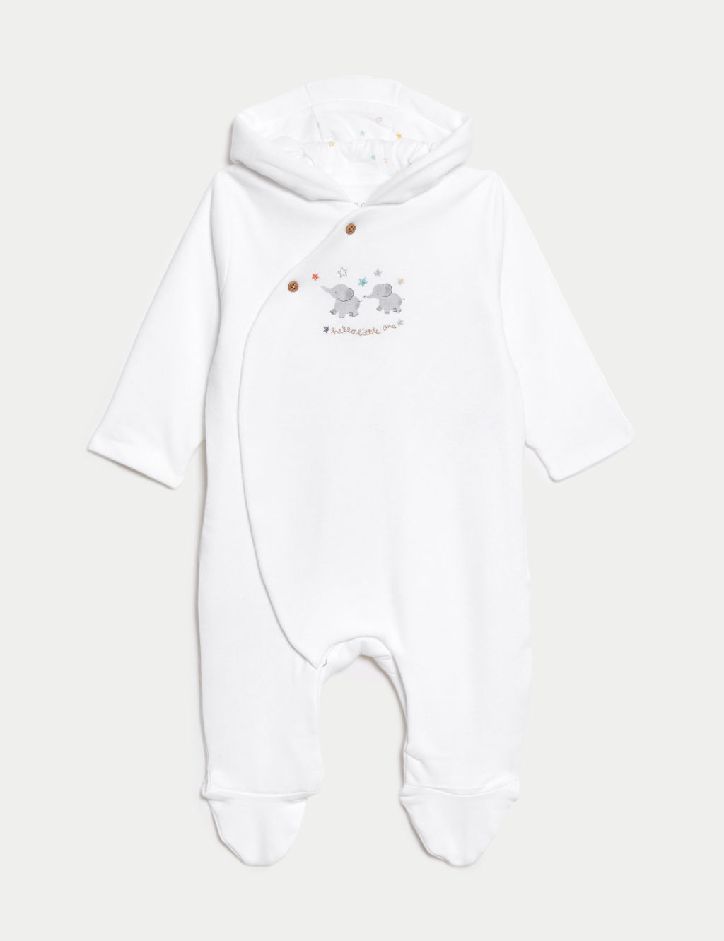 Pure Cotton Hooded Elephant All in One (7lbs - 1 Yrs)
