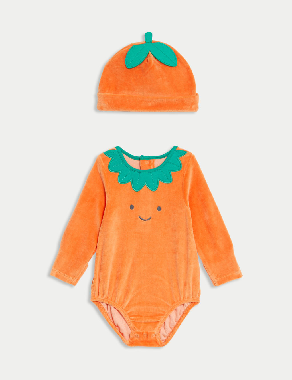 2pc Cotton Rich Pumpkin Outfit (7lbs -2 Yrs)