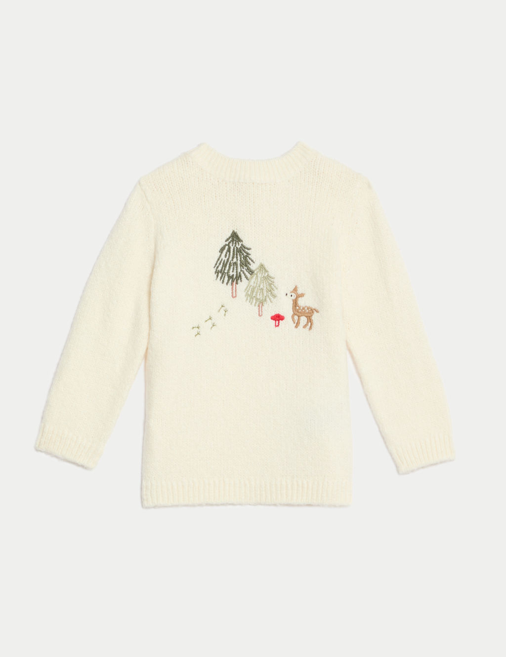 Cotton Rich Embroidered Jumper (7lbs-12 Mths)