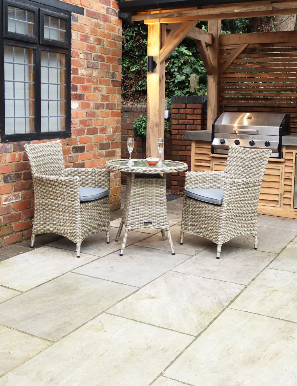 Wentworth Rattan Bistro Table & Chairs | Royalcraft | M&S