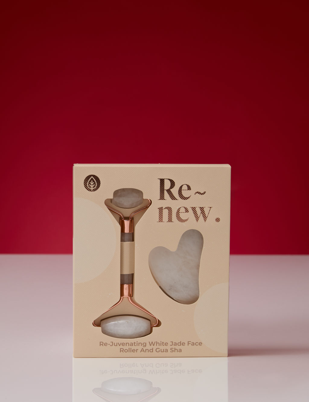 White Jade Gua Sha and Roller Set