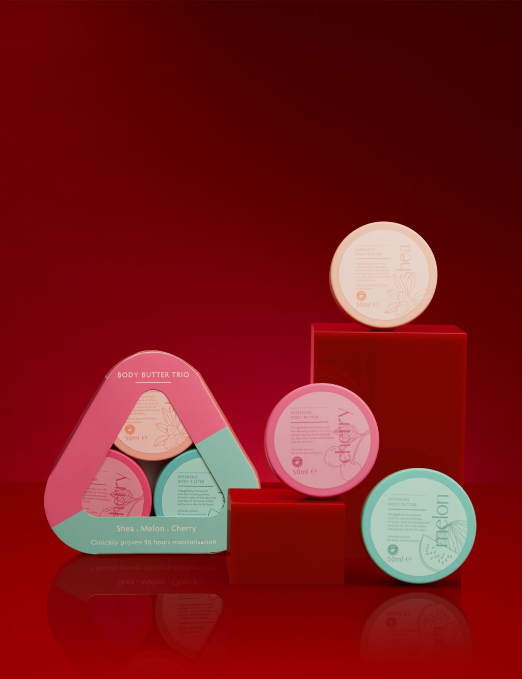 Shea Melon & Cherry Body Butter Trio