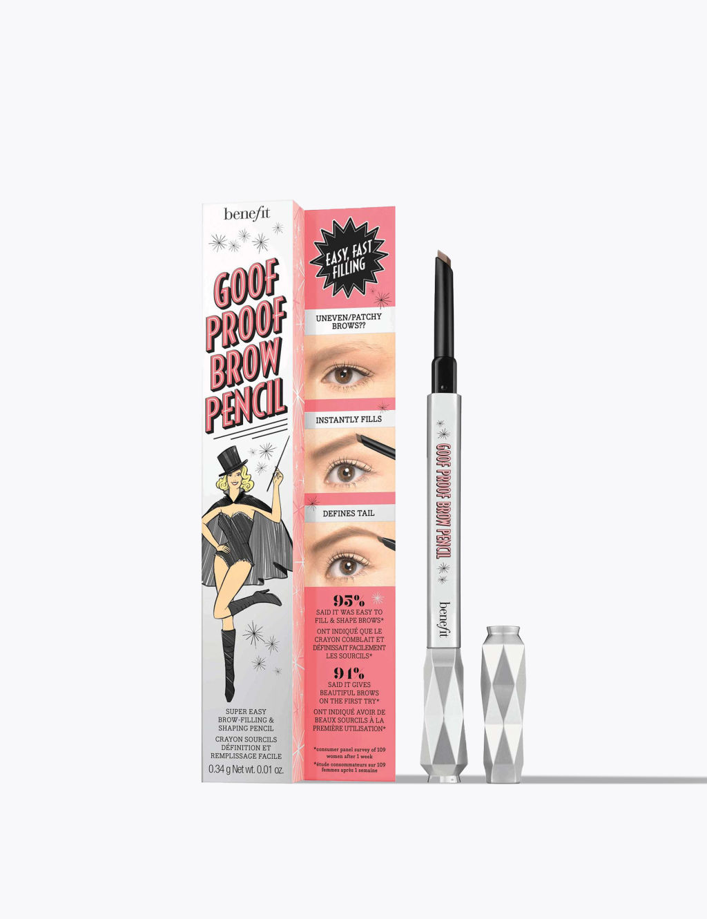 Goof Proof Easy Shape & Fill Eyebrow Pencil 0.34g