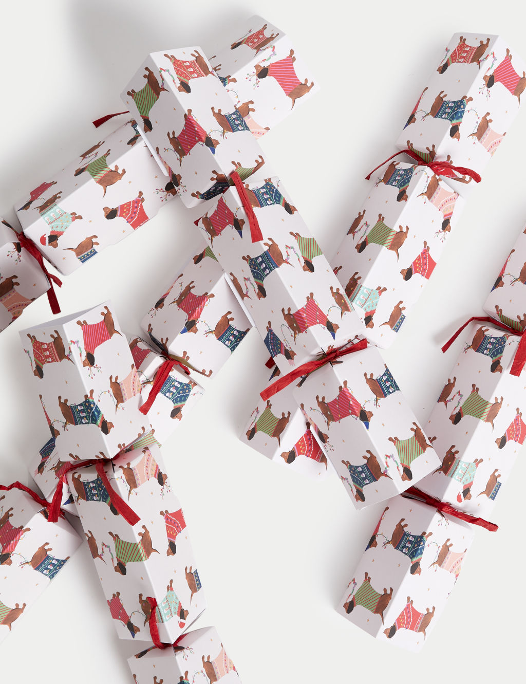 Triangular Christmas Crackers - Sausage Dog Design 2 of 4