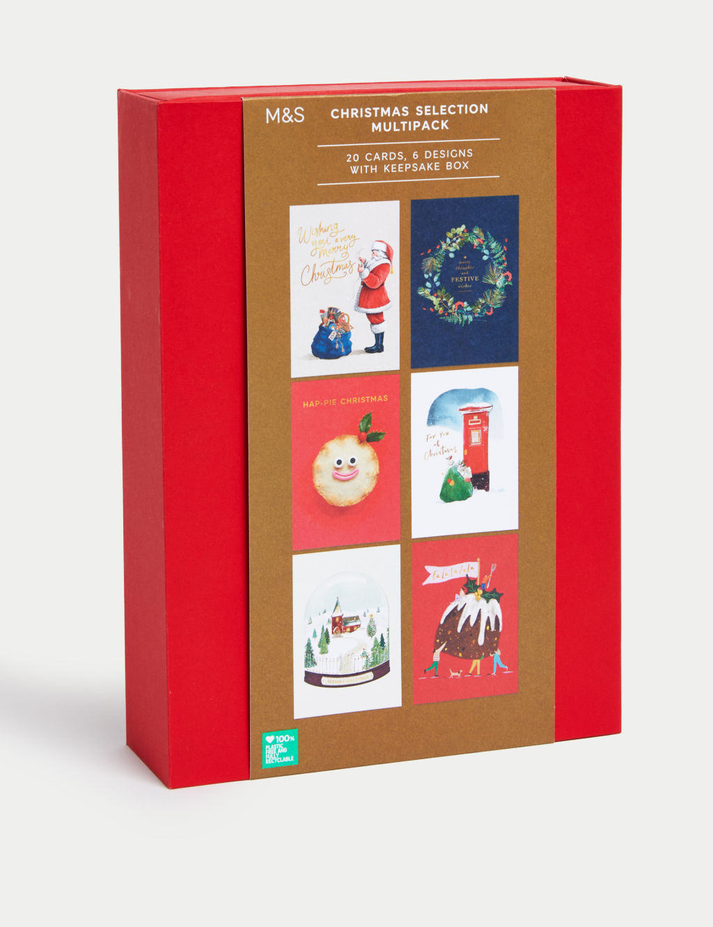 20 Charity Christmas Cards - Multipack Keepsake Selection Box