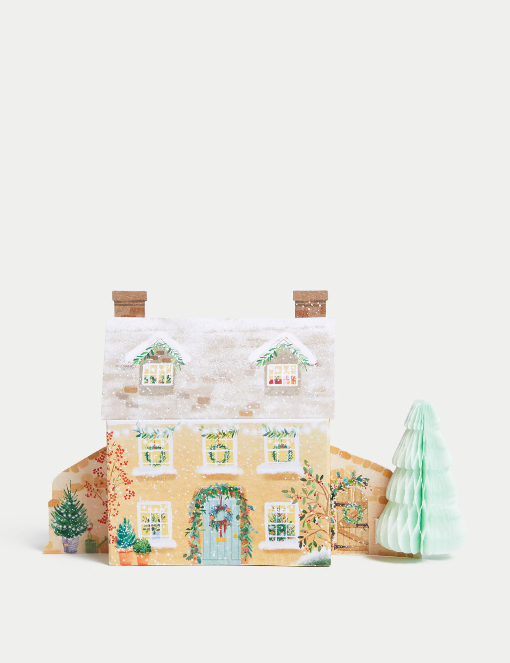 4 Charity Christmas Cards - 3D Pop-up House Design