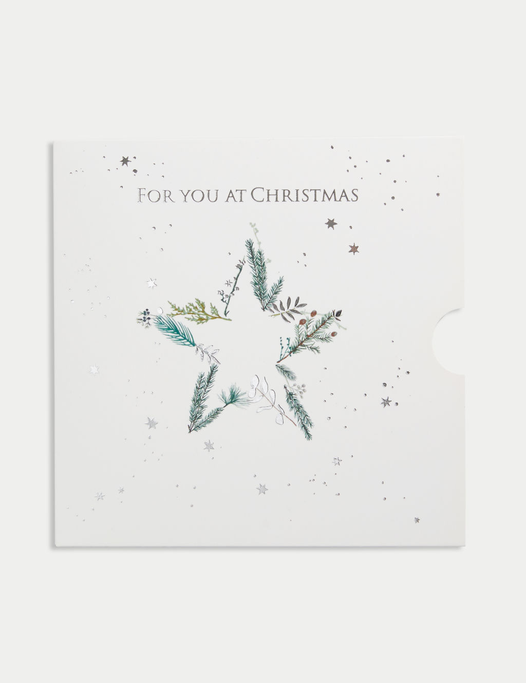 Xmas Silver Star Gift Card