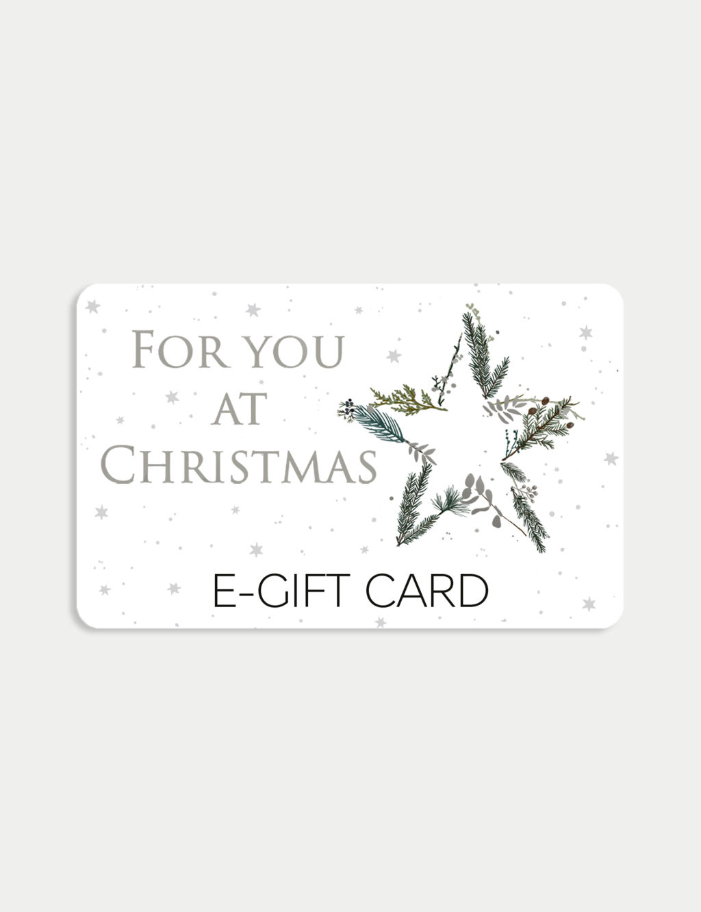 Xmas Silver Star E-Gift Card